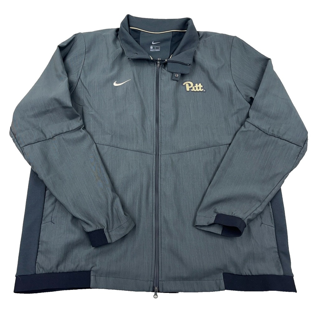 Pitt Panthers Jacket Men XL Gray Nike Tech Windbreaker Full Zip Performance
